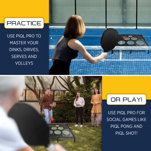 Vista 4 de Pro Pickleball Target Net – Equipo de práctica de pickle ball y juegos sociales, sistema de objetivo, práctica de almohadilla de inmersión