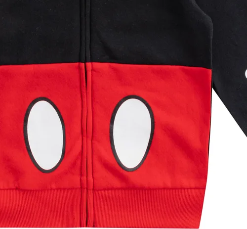 Vista 5 de Disney Mickey Mouse Sudadera con Cremallera y Orejas para Bebés y Niños Pequeños