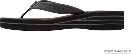 Vista 2 de Rainbow Sandals Correa de cuero de 34" con cuña de cuatro capas para mujer
