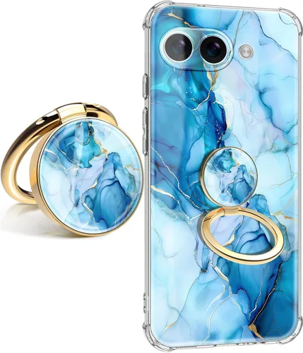 Vista 29 de Funda para Google Pixel 9A 5G, diseño de flores, delgada, anticaídas, a prueba de golpes, suave, a prueba de golpes, transparente, funda protectora
