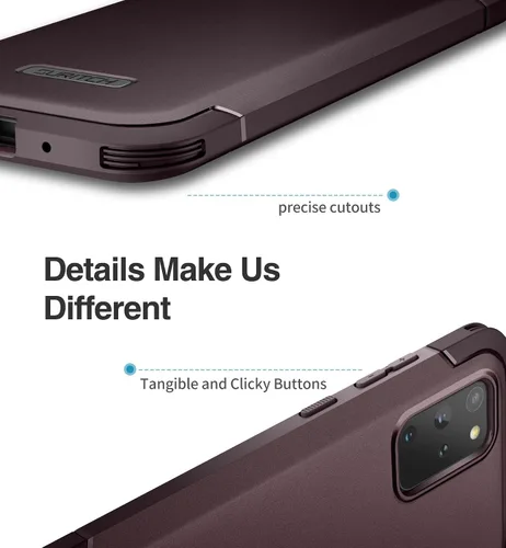 Vista 6 de SURITCH Funda para Samsung Galaxy S20 Plus, marco frontal extra, resistente y a prueba de golpes, con protector de pantalla integrado para Samsung