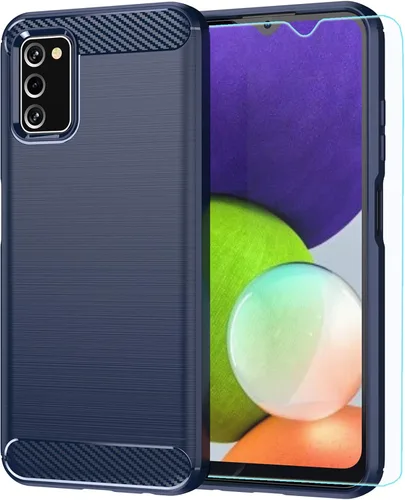 Vista 9 de M MAIKEZI Funda para Samsung A03S, Galaxy A03S con protector de pantalla HD, absorción de golpes flexible de TPU parachoques de goma suave