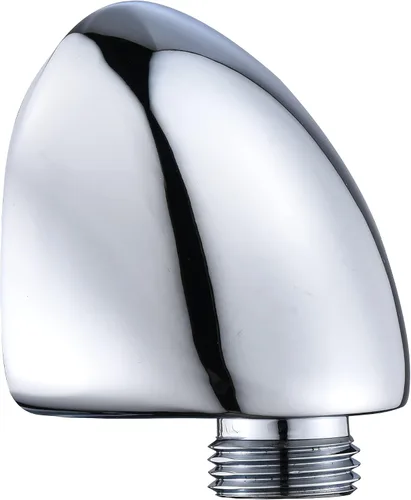 Vista 5 de Tearel Codo de pared 50560-SS para ducha de mano Delta Brilliance Inoxidable, paquete de 2, toma de corriente macho roscada de 1/2 pulgada que se