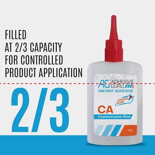 Vista 6 de Adhesive Guru Pegamento CA con activador (1.7 oz - 6.76 fl oz) - Súper pegamento de cianoacrilato premium para carpintería, torneado de madera