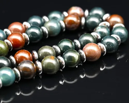 Vista 69 de Colgante de corazón de aventurina natural, Collar de cuentas de aventurina genuina, Collar de piedra verde, Collar de piedras preciosas, Cuentas