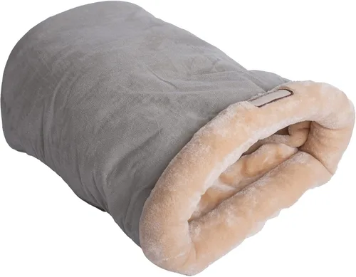Vista 8 de Cama estilo cueva para gatos y perros pequeños de Armarkat, Tonos café