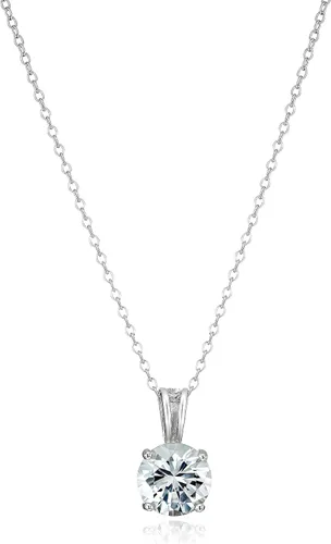 Vista 27 de Amazon Essentials Collar con colgante de piedra natal de corte redondo de plata de ley de 18 pulgadas (anteriormente colección Amazon)