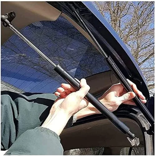 Vista 6 de BIVVI Amortiguadores de resorte de gas, apto para Opel Zafira A 1998-2005, soporte de varilla de apoyo de amortiguador, 2 piezas, juego negro