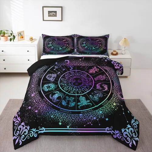 Vista 10 de Juego de ropa de cama rústica de granja color verde azulado con puerta de granero de madera, edredón de plumas tamaño Queen, decoración occidental