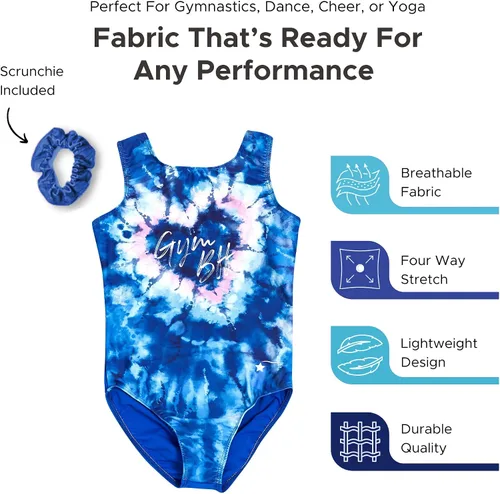 Vista 50 de Destira Premium Closed Back Gymnastics Leotards for Girls - Snug Performance Fit (Size Up for Comfort), GIRLS/CHILD Sizes