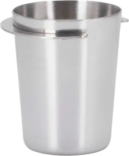 Vista 8 de Fdit Taza dosificadora de acero inoxidable, taza de alimentador de polvo de café de 2.008 in para máquina de café expreso, taza dosificadora de café