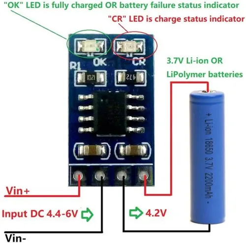 Vista 7 de 1A 4. 2V 3. 7VLiPo Li ion Cargador de batería de litio MPPT Módulo de controlador solar de batería de litio Módulo solar (sin clavija)