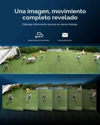 Vista 4 de REOLINK Duo 3 PoE 16MP UHD Cámara de Seguridad PoE de Doble Lente con Vista Panorámica de 180°, Seguimiento de Movimiento, Visión Nocturna a