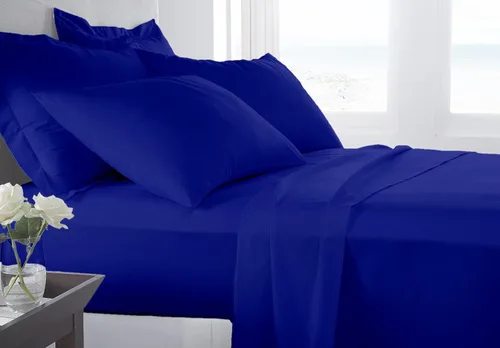 Vista 14 de Juego de ropa de cama de lujo de 4 piezas, 800 hilos, 100% algodón ultra suave, color negro, juego de ropa de cama transpirable de algodón de fibra