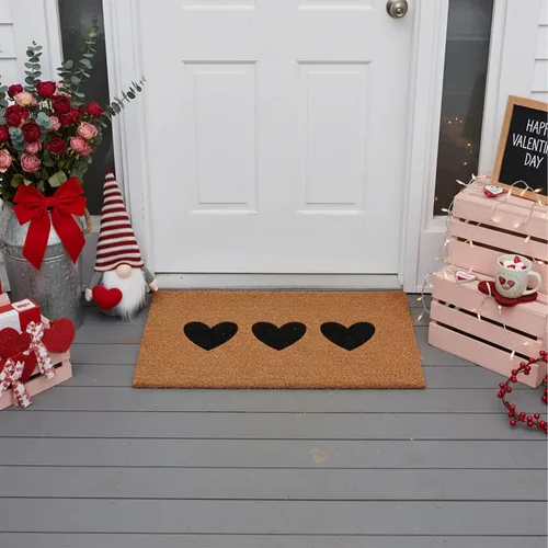 Vista 3 de Calloway Mills Trio Hearts Felpudo de 12" x 24