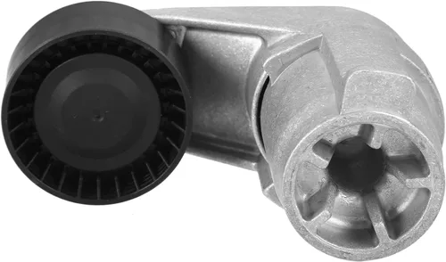 Vista 4 de X AUTOHAUX Tensor de correa de transmisión Tensor de correa de montaje para BMW F30 F10 F12 F13 F25 X3 X4 X5 11287599097 11288604266 metal negro