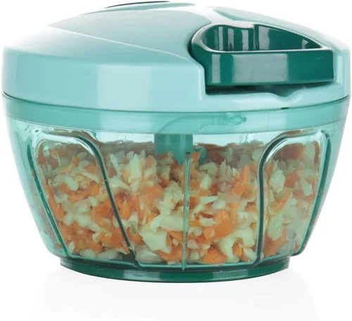 Vista 21 de Ourokhome Procesado manual de alimentos, picador de verduras portátil, rápido y con cuerda, para pequeñas cocinas, para ajo, cebolla, jengibre