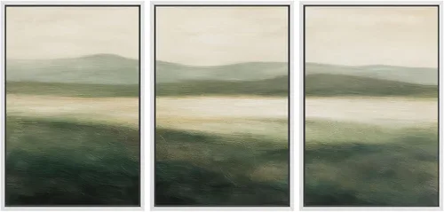 Vista 202 de SIGNWIN Lienzo enmarcado para pared, juego de arte de collage de hojas transparentes en blanco y negro, ilustraciones de naturaleza silvestre, arte