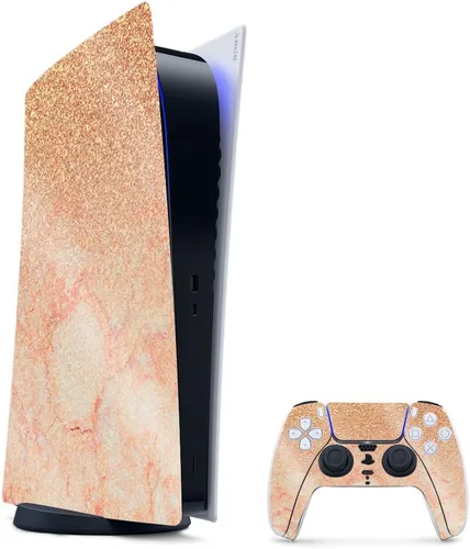 Vista 17 de MightySkins - Skin para juegos con purpurina brillante para PS5 y PlayStation 5, ágata amatista, acabado duradero con purpurina de alto brillo