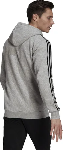 Vista 8 de adidas Sudadera con capucha Essentials de forro polar con 3 rayas y cremallera completa