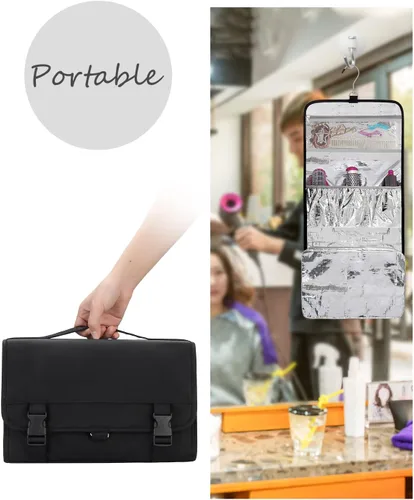 Vista 8 de TANTO Bolsa de transporte de viaje para secador de pelo, herramientas para el cabello, estuche organizador para Dyson impermeable, a prueba