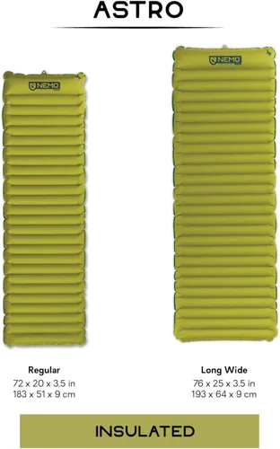 Vista 5 de NEMO Equipment Almohadilla para Dormir Astro - Regular - Birch Bud