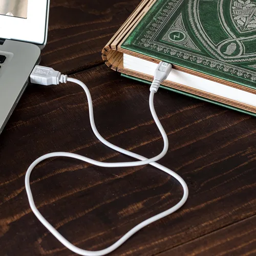 Vista 7 de KleverCase Lámpara de lectura recargable de 360 grados con temática de cubierta de libro, luz nocturna, escritorio, luz de noche.