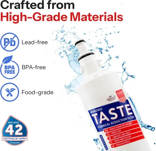 Vista 6 de ClearChoice CLCH104 LT600P - Filtro de agua para refrigerador LG 5231JA2006A, alternativa rentable al original de fábrica, elimina las impurezas
