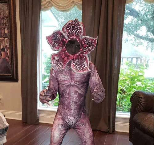 Vista 3 de Layeba Halloween Costume Kids Scary Monster Outfits Cosplay with Mask 5-12Y