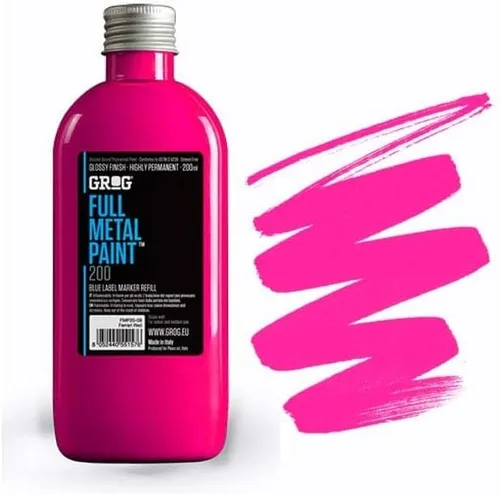 Vista 10 de Grog Ink Full Metal Paint refill 6.8 fl oz Negro
