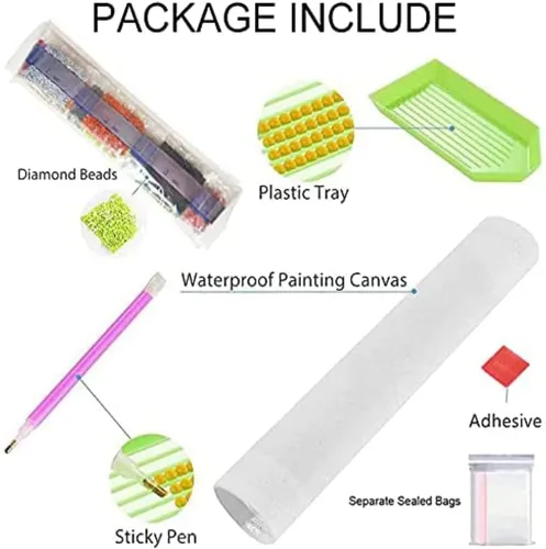 Vista 4 de KEUASDV Kits de Pintura de Diamantes para Adultos, Cardenales y Girasoles 5D Kits de Arte de Diamantes DIY Taladro Completo Puntos de Diamantes