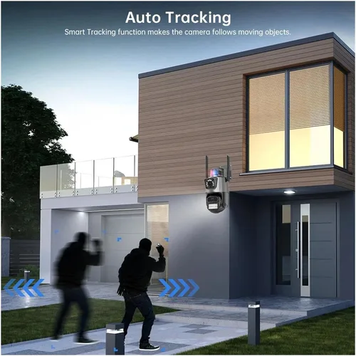 Vista 4 de Dual Lens PTZ WiFi Surveillance IP Camera EU