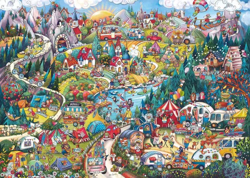 Vista 2 de Heye Rompecabezas de 2000 piezas Go Camping