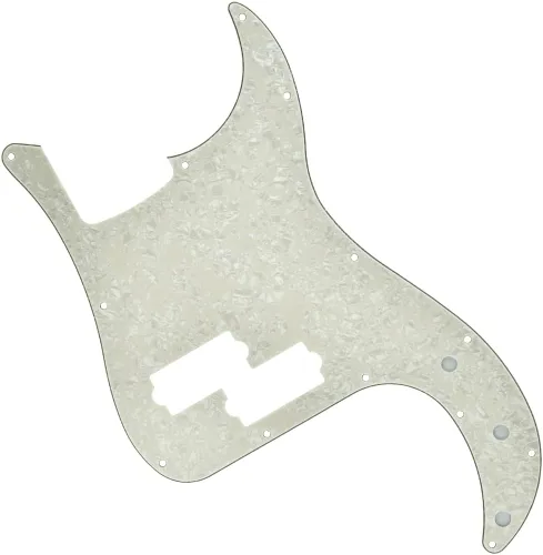 Vista 19 de KAISH Golpeador de 13 agujeros estilo P Bass, placa de rasguño PB para bajo Precision P Bass de USA/México con perla de abulón