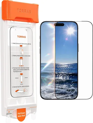 Vista 10 de TORRAS OrigArmor for iPhone 17 Pro Max Screen Protector, Anti-Reflection