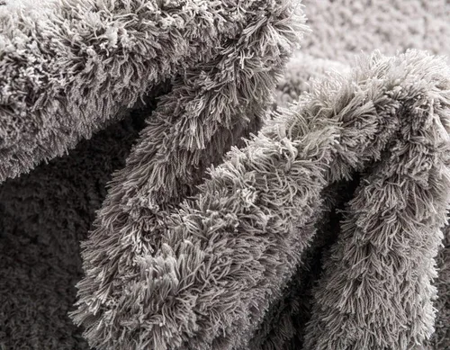 Vista 7 de Unique Loom Studio Colección Solid Shag Urban - Alfombra moderna de área súper suave y de felpa