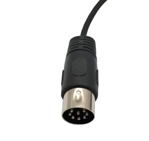 Vista 6 de Cable DIN de 8 pines a 0.138 in, conectores DIN de 8 pines macho a conector TRS macho de 0.138 in, cable convertidor de enchufe estéreo para cable