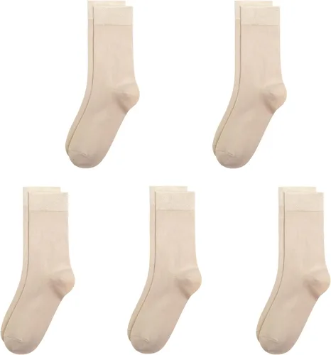 Vista 20 de SERISIMPLE Calcetines de bambú de viscosa para niños, calcetines escolares antiolor para niños y niñas, uniforme, ligeros, con costuras planas, 5