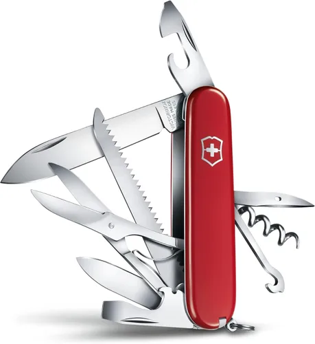 Vista 2 de Victorinox Navaja de bolsillo Swiss Army Huntsman, color rojo