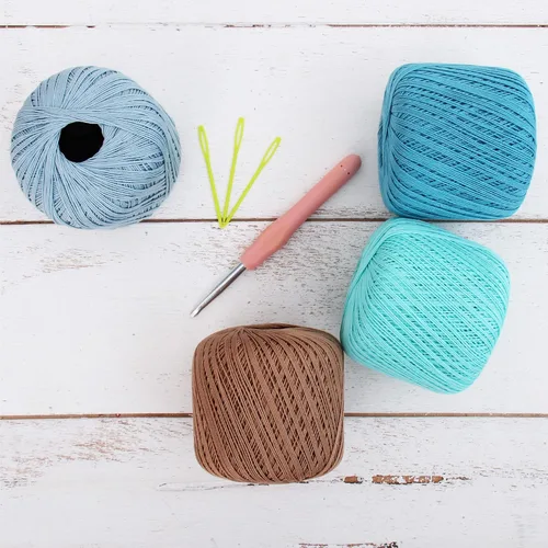 Vista 15 de ThreadArt - Hilo de ganchillo 100% algodón, tamaño 10, cinco bolas de 1.76 oz Soft pure cotton crochet thread for lace, doilies, amigurumi and
