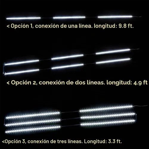 Vista 2 de WOBANE - Luz para debajo de la encimera, iluminación led regulable, 6 tiras de luz con control remoto para cocina, estante, despensa, escritorio