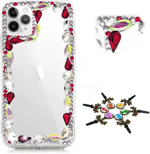 Vista 18 de Sparkle - Funda para teléfono compatible con Samsung Galaxy Note 20, elegante, hecha a mano, con diamantes de imitación en 3D, diseño de diamantes