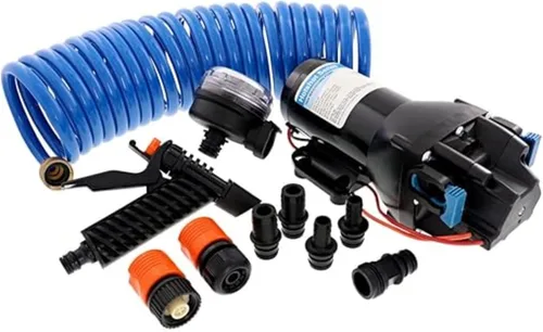 Vista 2 de Jabsco Q401J-118N-3A, HotShot HD4, 12 voltios, 4 GPM 60PSI Bomba de lavado resistente