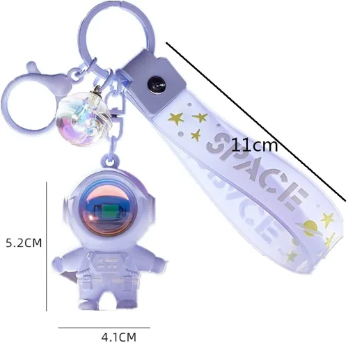 Vista 2 de Vlmazlm Cool Keychains Astronaut Kawaii Key Chain with Sunset Light, Astronaut Cute Keychains Pendant Car Keychains