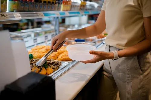 Vista 7 de [8oz-20 juegos de recipientes de plástico con tapas, recipientes transparentes sin BPA con tapas herméticas, almacenamiento de alimentos resistente