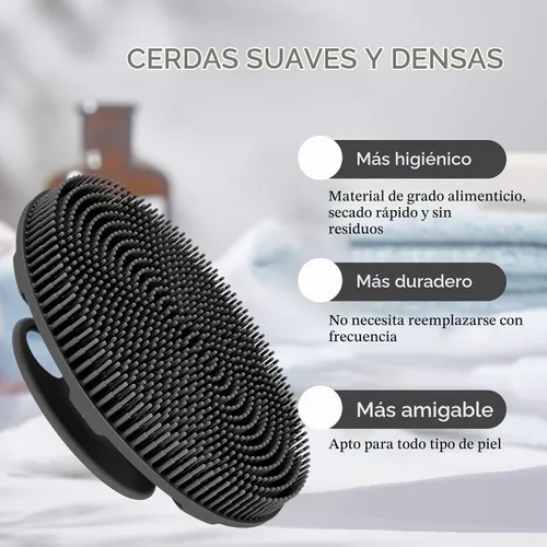 Vista 4 de INNERNEED Cepillo de ducha de silicona suave de grado alimenticio