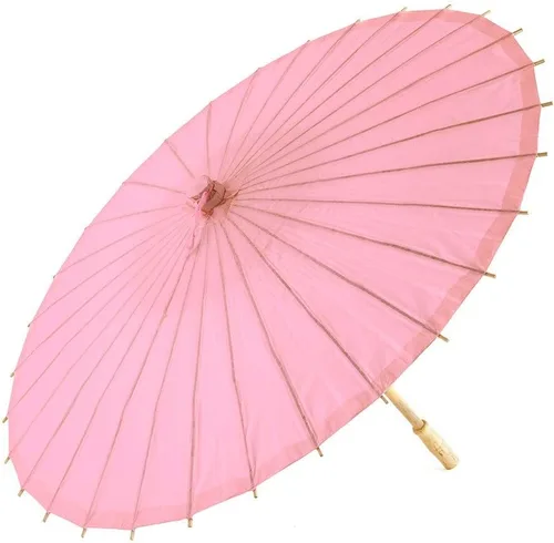 Vista 12 de Weddingstar Parasol de papel con deshuesado de bambú, Azul Aqua