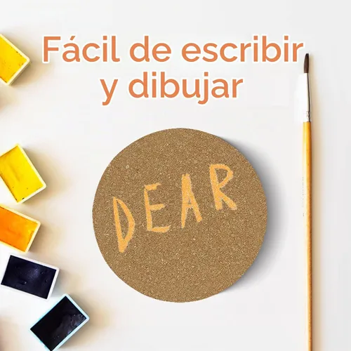 Vista 6 de 6 posavasos de corcho, posavasos de 3.9 pulgadas, juego