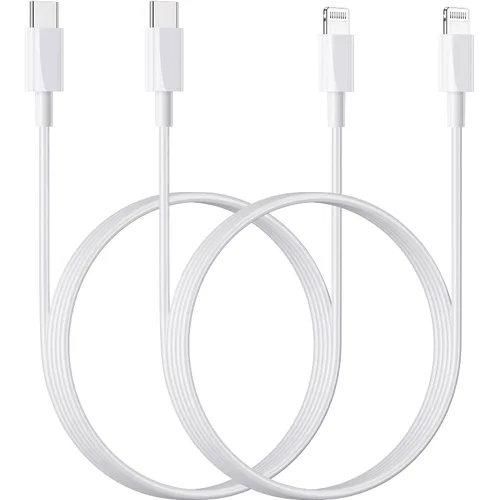 Vista 10 de Cable de carga múltiple (paquete de 2 unidades de 6 pies), cable de carga 3 en 1, esenciales de viaje, cargador de iPhone, cable trenzado de nailon