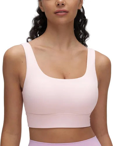 Vista 107 de CRZ YOGA Butterluxe - Brasier deportivo con espalda en U para mujer, cuello redondo, acolchado, de bajo impacto, para yoga, entrenamiento